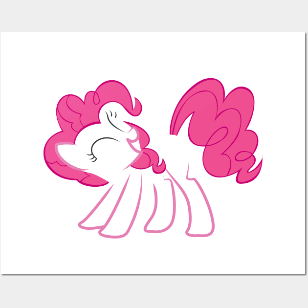 Pinkie Pie Outline Wall Art by Hyper Dash